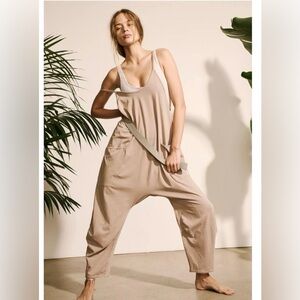 Free People Movement Hot Shot Onesie Mocha - Small